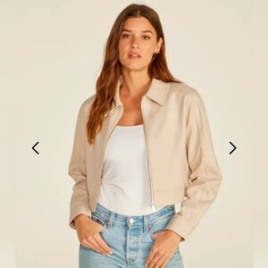 BYLT BASICS coastal trucker jacket, SIZE S, in shell color